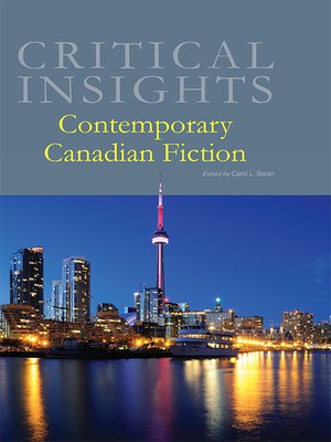 cover image of Critical Insights: Contemporary Canadian Fiction